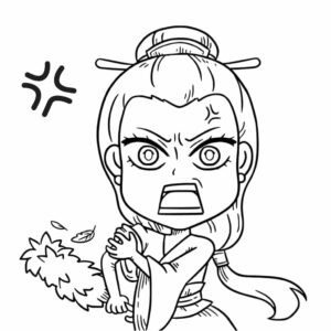 Download een Ne Zha-film kleurplaat in PDF