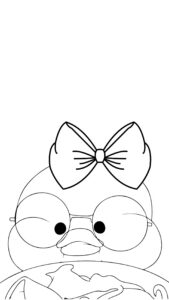 Download paper duck kleurplaat printen gratis