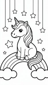 Einhörner in het Regenboogland – makkelijk te downloaden kleurplezier