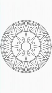 Geometrische Mandalas Ausmalbild