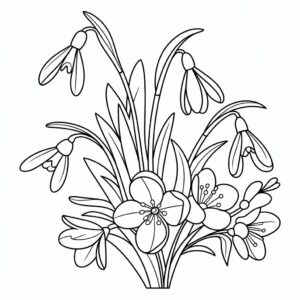 Gratis Frühlingsblumen zum Ausdrucken