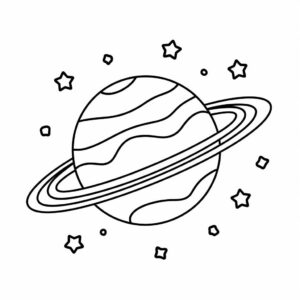 coloriage a imprimer planete