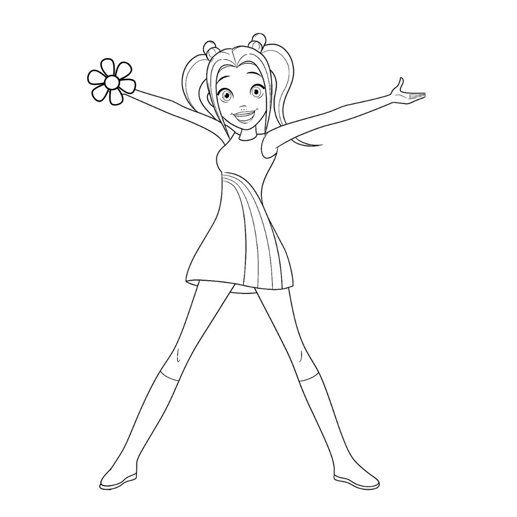 Personaggio K3 Hanne – modello da colorare gratuito da stampare