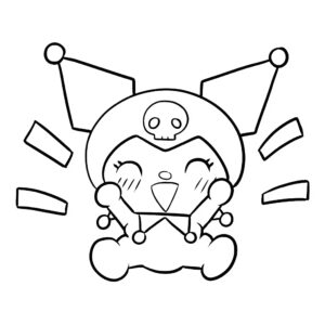 Kuromi Malvorlage schön und kostenlos