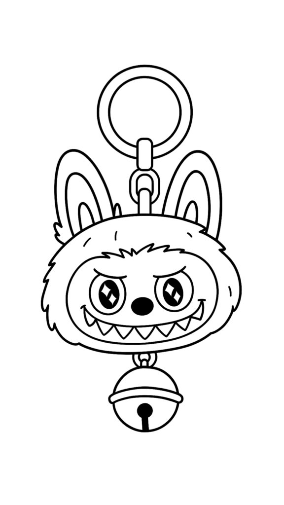 Labubu kleurplaat downloaden PDF