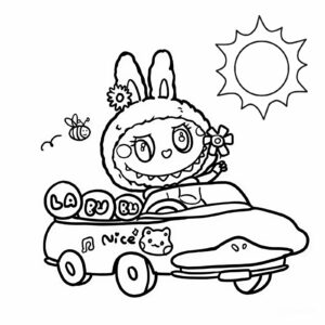 Labubu-kleurplaten-afdrukken