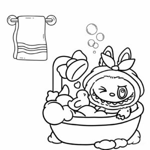 Labubu-kleurplaten-download