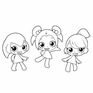 Niedliche K3-Motive zum Ausmalen gratis