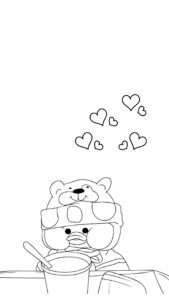 Paper duck kleurplaat downloaden gratis