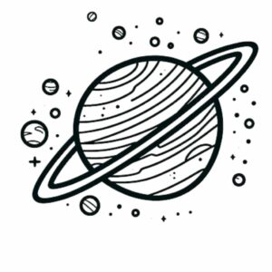coloriage espace planete