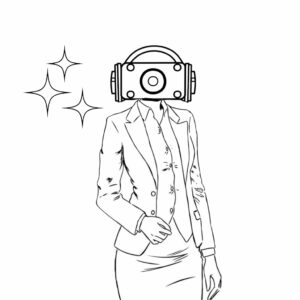 Print je eigen Music Skibidi kleurplaat gratis uit