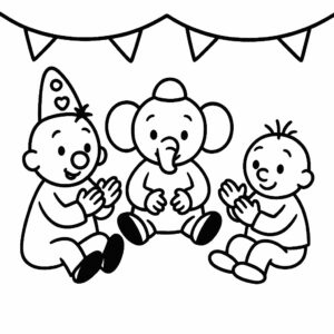 Printbare Bumba met zijn Vriendjes kleurplaat
