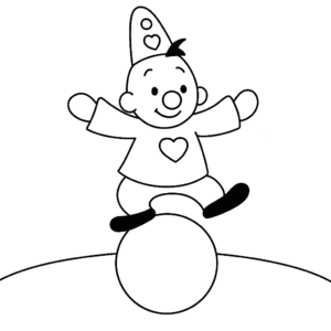 Printbare Bumba op het Circus kleurplaat