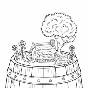 Snel en eenvoudig een garden kleurplaat printen