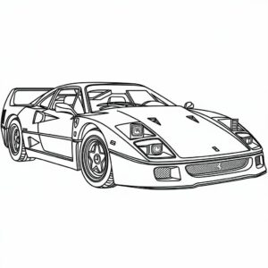 disegni da colorare ferrari f1