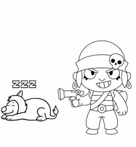 coloriage brawl stars edgar