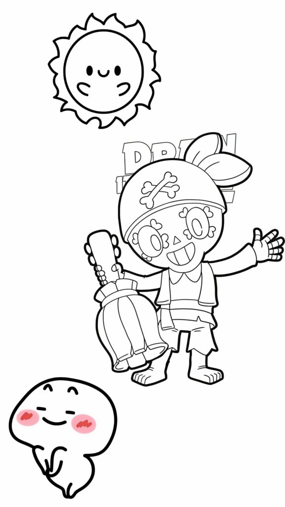 coloriage brawl stars à imprimer