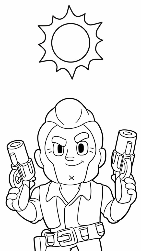 coloriage brawl stars skin