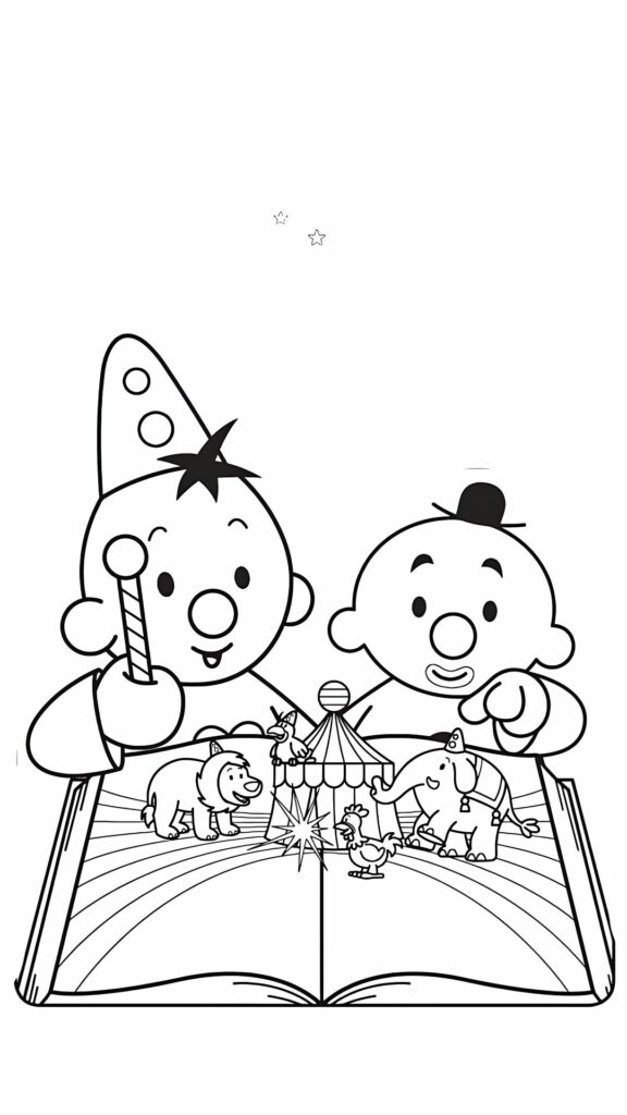 coloring pages of a cute bumba