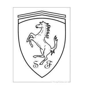 disegni di ferrari da stampare e colorare