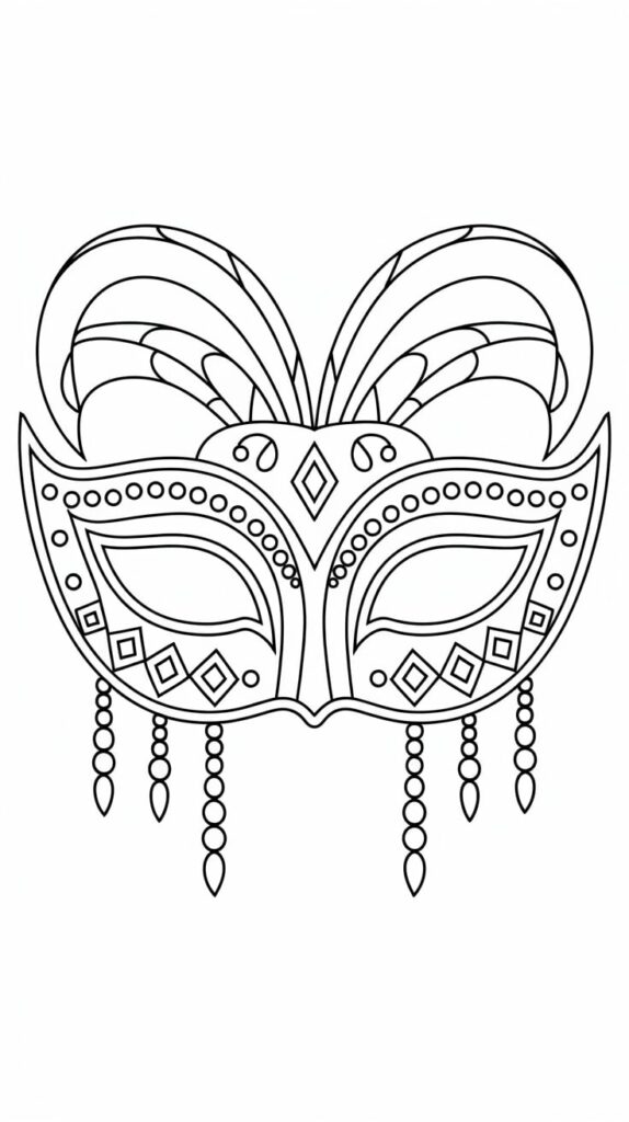 immagini di carnevale da colorare