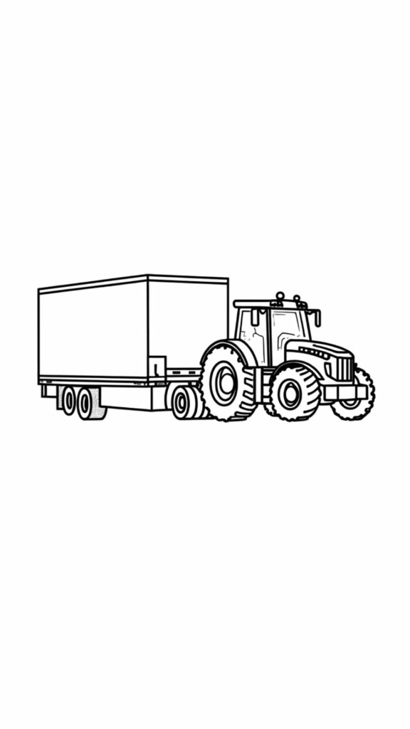 claas trekker kleurplaat