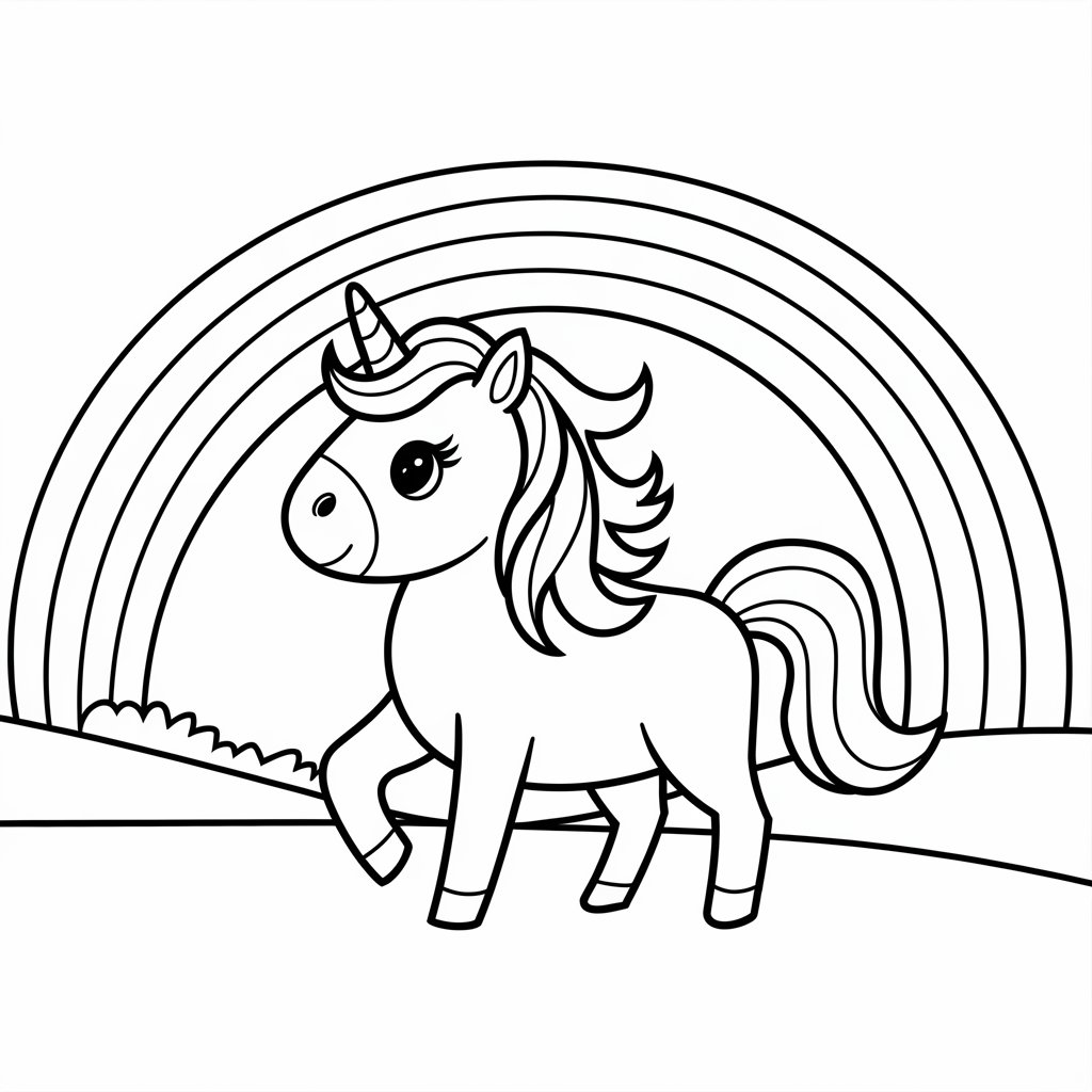 cute coloring pages of unicorns