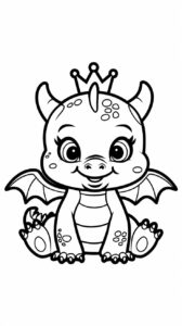 efteling kleurplaat draak