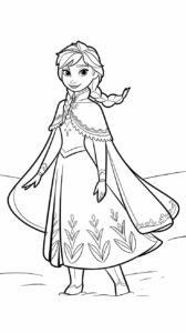 la reine des neiges coloriages