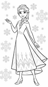 coloriage la reines des neiges