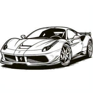 auto ferrari disegni da colorare