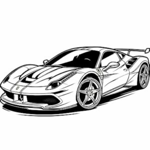 disegni della ferrari da colorare