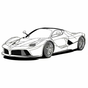 disegni da colorare macchine ferrari