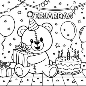 gefeliciteerd kleurplaat verjaardag papa