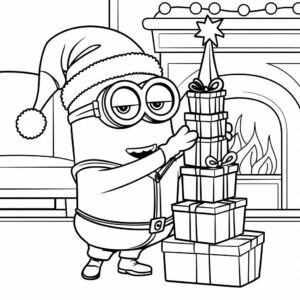coloriage minions gratuit