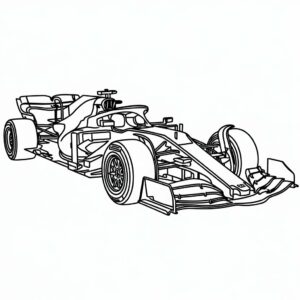 race car coloring page