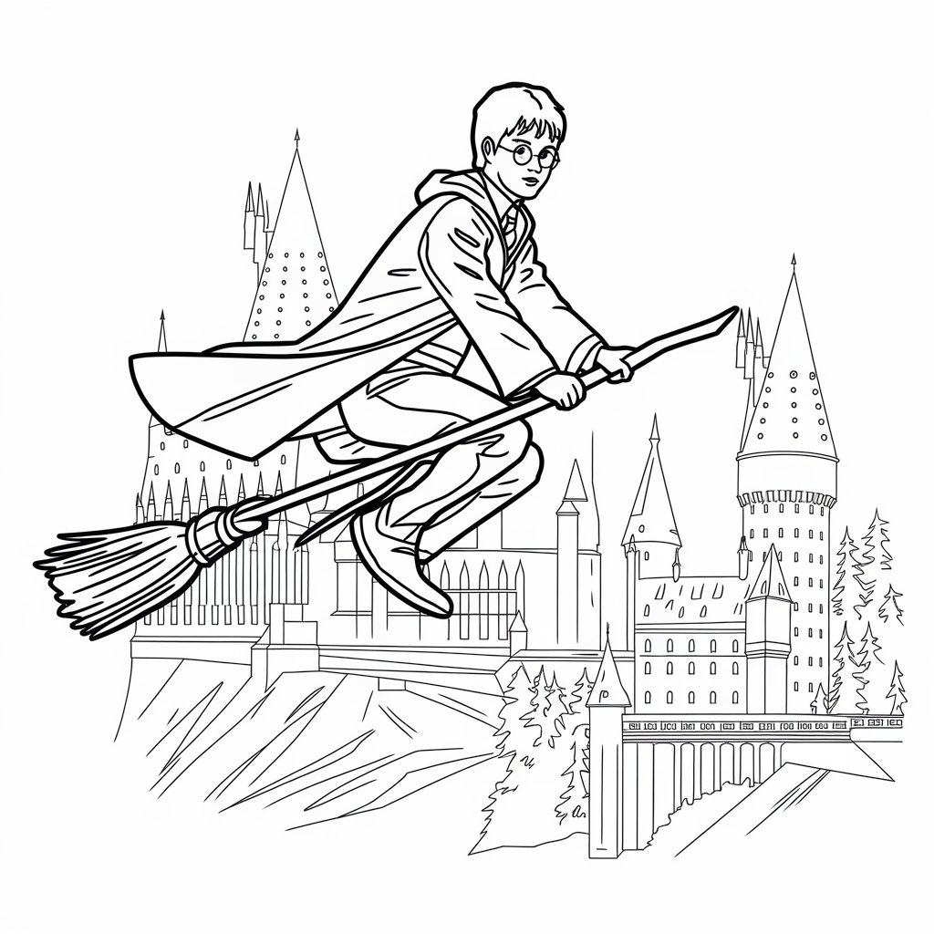 harry potter adult coloring pages
