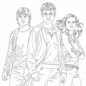 ausmalbild harry potter kostenlos