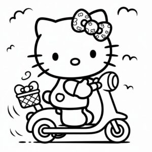 hello kitty kleurplaten