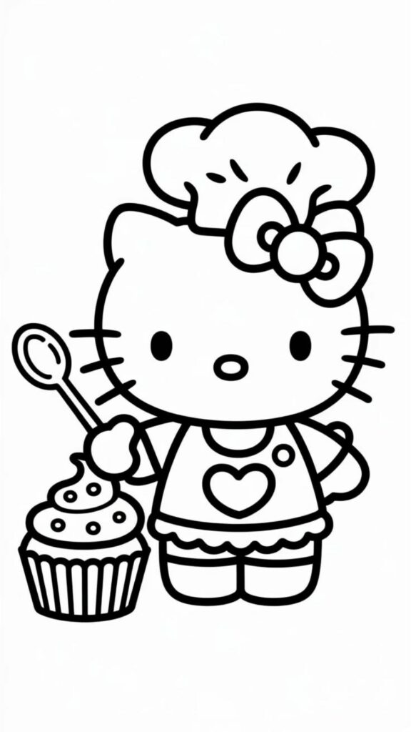 hello kitty tekenen