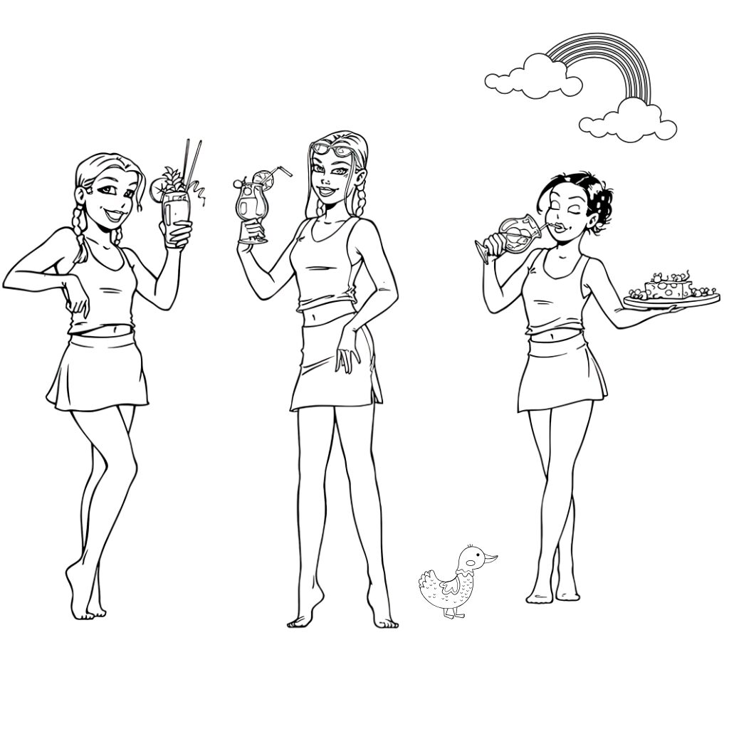 disegni k3 simpatici da colorare