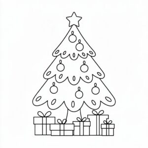 kerstboom tekening