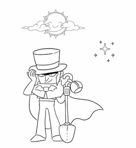 coloriage brawl stars légendaire