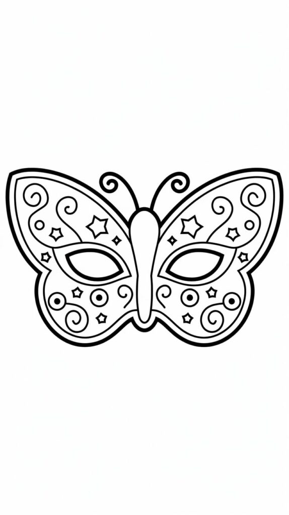 maschere di carnevale da colorare e stampare