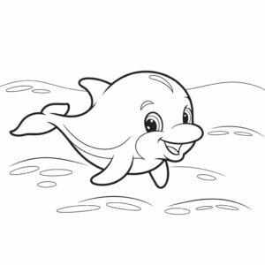 coloriage dauphin coeur