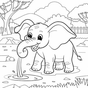 kleurplaat dierentuin emmen