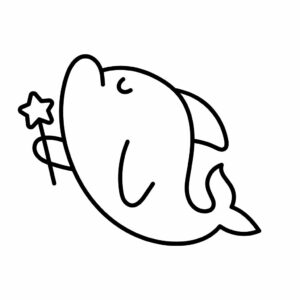 mandala dauphin coloriage