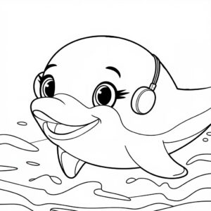 coloriage barbie sirene dauphin