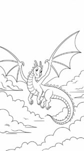 kleurplaat draak moeilijk