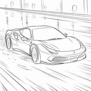 disegni di ferrari da colorare
